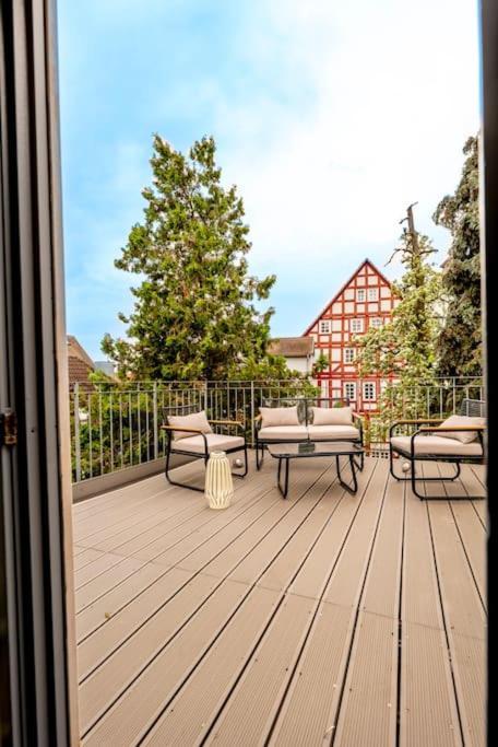 Himmlische Altstadt-Maisonette Marburg Esterno foto