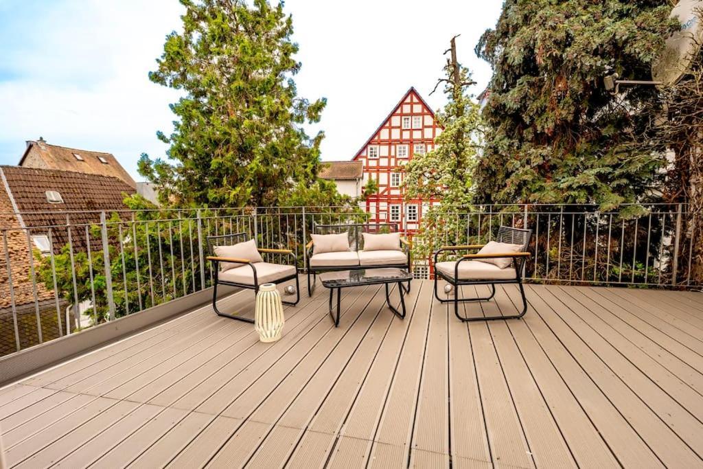 Himmlische Altstadt-Maisonette Marburg Esterno foto